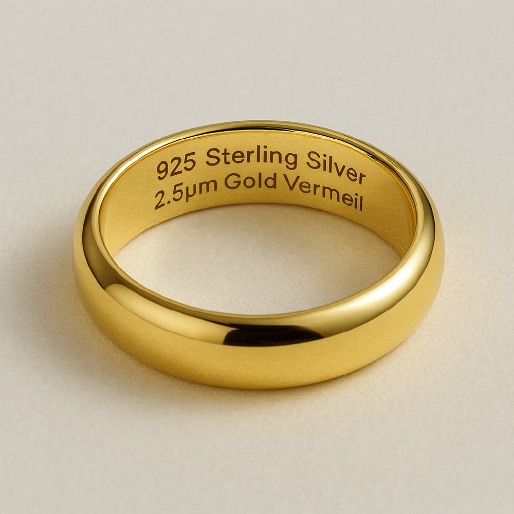 925 Sterling Silver with 2.5µm micron Gold Vermeil Jewellery by DVNJEWLERY